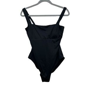 Sea‎ Level Bathing Swim Suit One Piece Soft Cup Underwire Black Women Size US 10